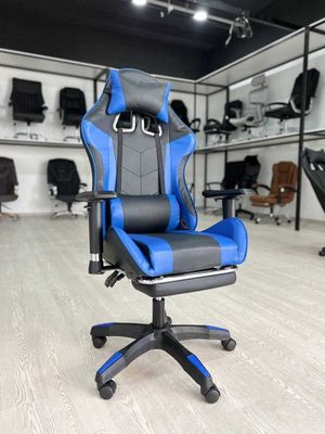 Игровое кресло компьютерное на колесиках геймерское с откидной СПИНКОЙ
