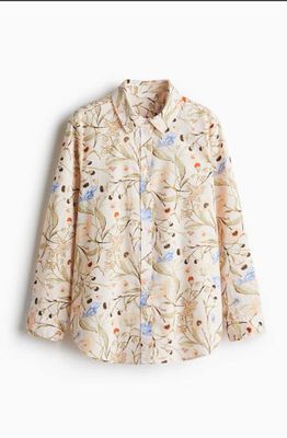 Новая рубашка хлопок /лен H&M, размер XXL (58/62)