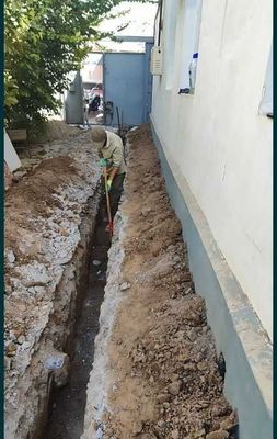 КОПАЕМ ТРАНШЕЯ. Канализация,Водопровод делаем_Сантехника