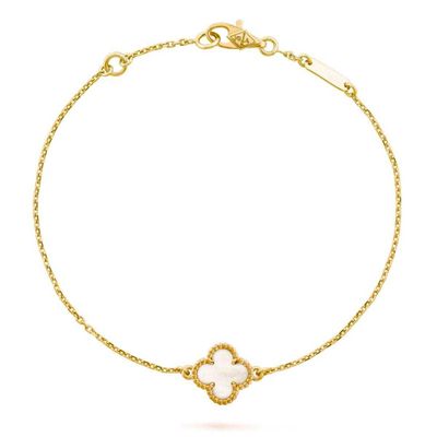 Золотой браслет в стиле Van Cleef & Arpels 750 пробы