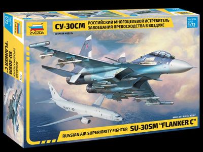 Сборная пластиковая модель Су-30СМ 1/72