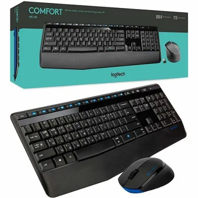 Русская Заводская Раскладка!Logitech MK345 Клавиатура и мышка/мышь