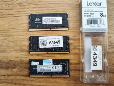 3 та DDR4 ноутбук RAM — янги, ишлатилмаган