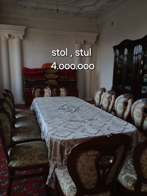 Стол стулЬя 12 кишилик