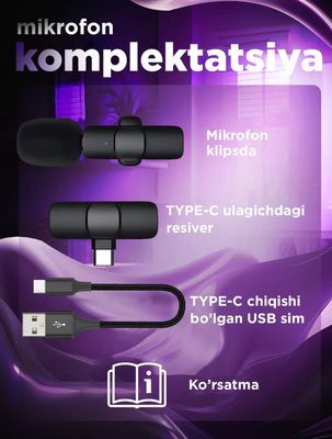 Беспроводной микрофон K11 для смартфонов Android