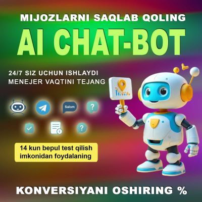 Vaqtingizni tejang: AI bot bilan avtomatik xizmat