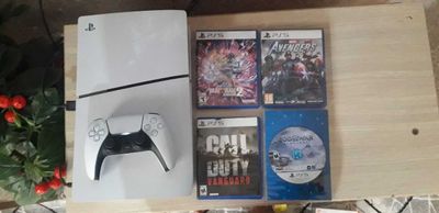 Sony PlayStation 5 Slim (CD), 1 ta joystik+13 o'yin yozilgan+ 4 diskda