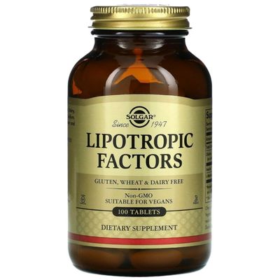 Липотропик Lipotropic factors от Solgar 100tab