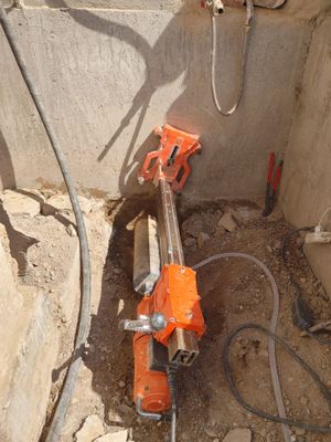 Алмазный бурение... Beton teshish