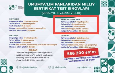 Tarixdan Milliy sertifikat