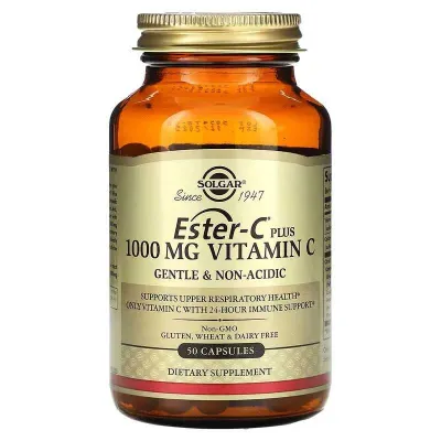 Solgar Ester-C Plus Vitamin C 1000 mg плюс витамин C 1000 мг 50 капсул