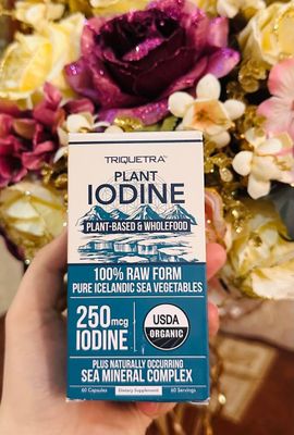 Plant Iodine,yod,sea mineral complex,250 mcg,Sifatli kuchli yod,60 kap