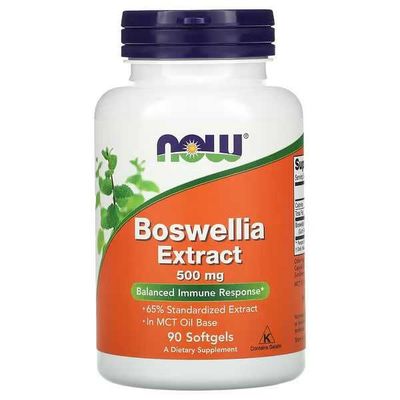 NOW Foods, Экстракт босвеллии, 500 мг, 90 капсул. Boswellia, Босвелия