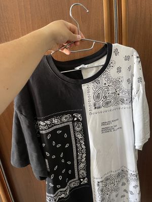 футболка белая черная 2xl