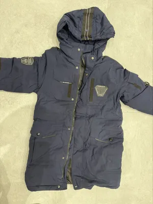 Куртка пуховик синий на 10-12 лет