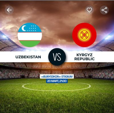 Uzbekistan vs Kyrgyzstan biletlar