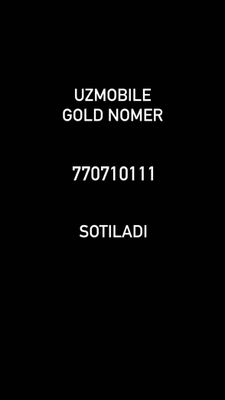 Uzmobile Gold nomer Chiroyli raqam esim