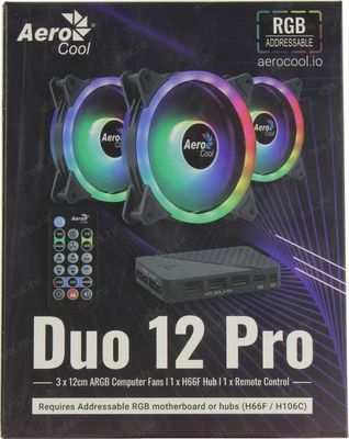 Aero Cool DUO 12 Pro RGB + controler