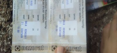 Bilet chipta gala konsert xalqlar dostligi saroyi
