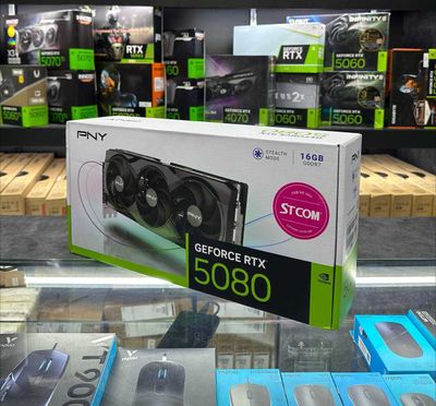 PNY NVIDIA GeForce RTX™ 5080 16GB 3x Overclocked Triple Fan Graphics