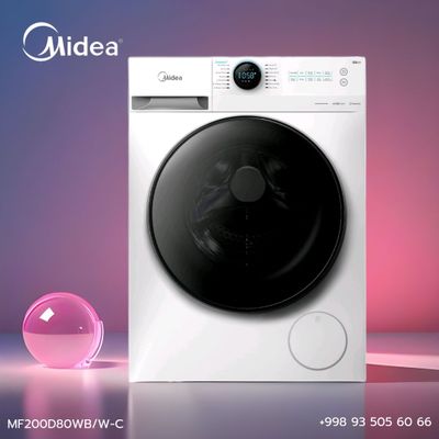 Стиральная машина Midea MF200D80WB/W-C | + Сушка