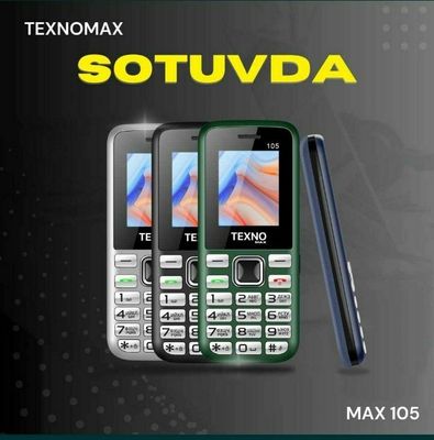 Texno Max 102 – Yangi tugmali telefon!