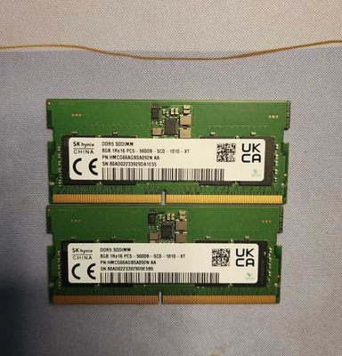 DDR5 Ram 2x 8Гб 5600 для ноутбуков