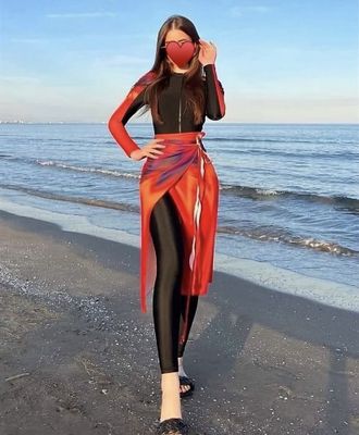 Стильные буркини закрытый купальник