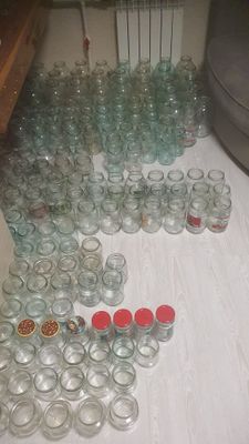 Стекляные банки разных размеров б/у много