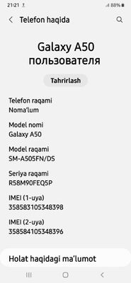 Samsung A50 arzon narxda