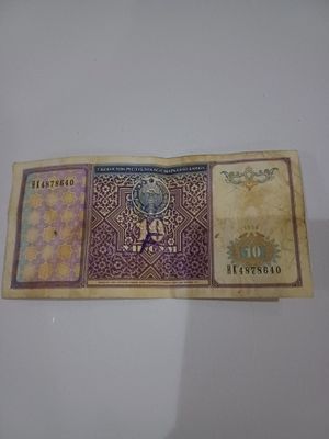 10,5,5,3,3,1 somtalik banknotlar