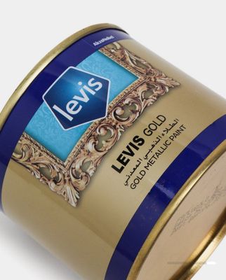 Металлические краска золотого цвета LEVIS GOLD 250 мл, золотая краска