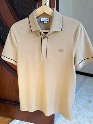 Бежевый Поло Lacoste