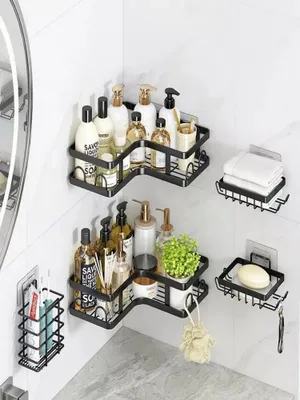 Hammom uchun zanglamaydigan po‘latdan 5-in-1 polka