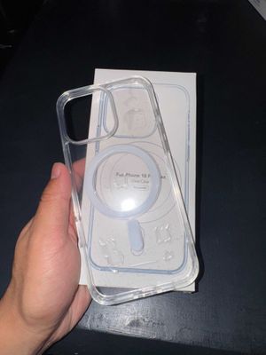 MagSafe bilan shaffof chexol iPhone 15 / iPhone 16 uchun
