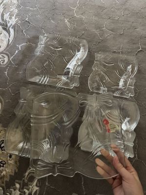 Стекляные тарелочки