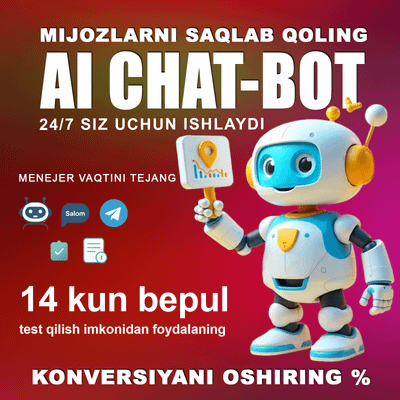 Sotuvlarni 30% oshiring: aqlli chat-bot yordamida