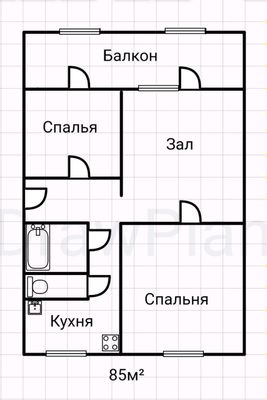 Ттз-4 в нутри массива 3/1/4 84м²