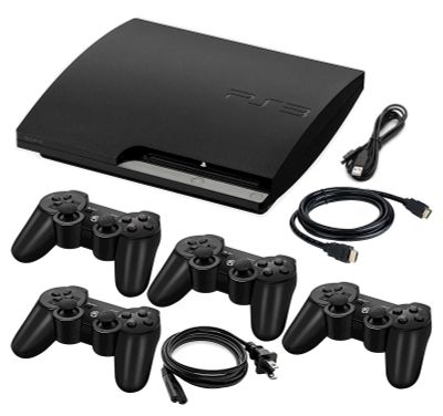Playstation 3 Slim 3 Джойстика и Записано много игр