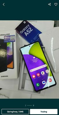 samsung a52 karobka dak bor holati yaxshi