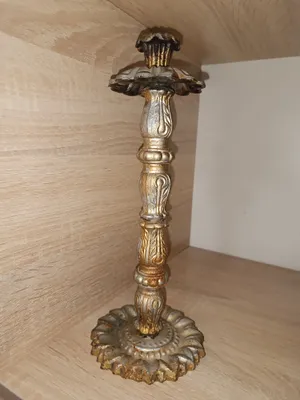 Винтажный подсвечник старинный чугун