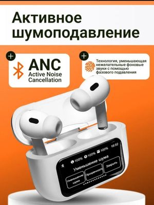 AIRPODS PRO9 zamonaviy ekranli qutilarda