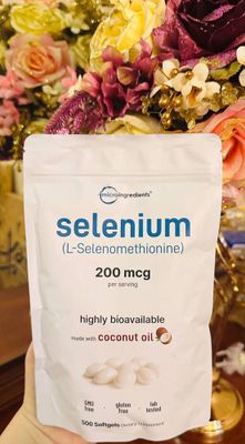 Seleneium micro ingredients,selen,селен,200 mcg,500 softgel,barakali