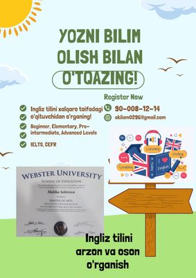 Ingliz tilini o'rganish