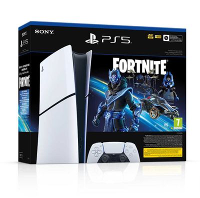 PS5 Slim 1TB Digital Edition Console Fortnite Cobalt Star Voucher