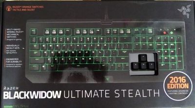 Razer BlackWidow Ultimate Stealth 2016 Orange Switch