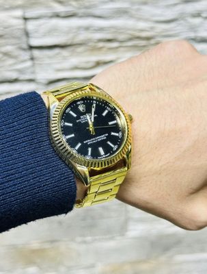 Часы Rolex [золотистые и бирюзовые]