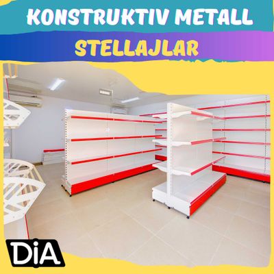 Стеллаж металлический сборный, konstruktiv metall stellajlar