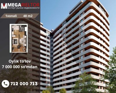 Park avenue • 48 m2 • 1 xonali xonadon