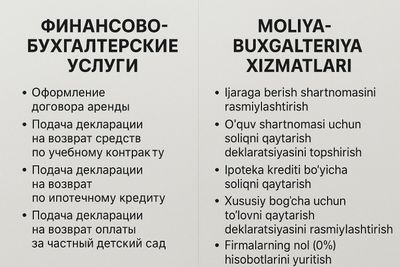 Бугалтерские услуги